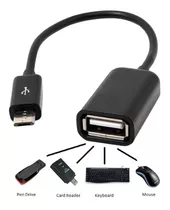 Cable Adaptador Micro Usb Macho A Usb Hembra Otg Celu Tablet