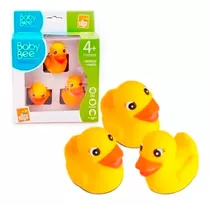 Brinquedo 3 Patinhos De Banho Macio - Baby Bee - Bee Toys