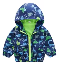 Abrigo Para Niños, Chaqueta Con Capucha Y Dinosaurio Para Ni