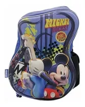 Mochila Espalda 16 Pulgadas Mickey Mouse Disney Color Azul Combinada Diseño De La Tela Estampada