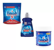 Kit Finish Detergentes Em Pó + Detergente Tablete + Secante 