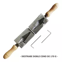 Molde Para Fabricar Plomadas Destrabe Doble Cono De 170g