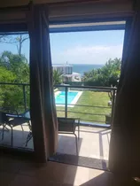 Apto Con Balcon , Vista Mar Estufa Al Leña , Piscina Exterior Compartida , Parrillero ,cochera , Wi Fi , Predio Cercado