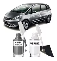 Tinta Tira Tampa Risco Automotivo Honda Fit Cinza Iridium