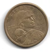 Moneda De Dolar Sacagawea 2000 - P De Coleccionismo