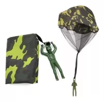 Boneco Paraquedista Camuflado Soldadinho Paraquedas Brinqued