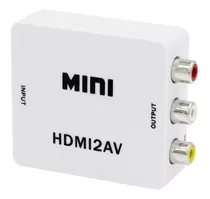 Conversor Hdmi A Rca Av Adaptador Full Hd 1080p Y 720p A Av