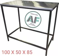 Mesa De Acero Inoxidable 100 X 50 X 85