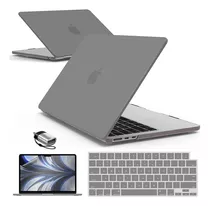 Funda Hard Case Para Macbook Air M2 13 Pulgadas Gris