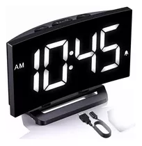 Reloj Despertador Digital Pantalla Led Alarma Luminoso