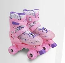 Patins Quad Infantil H/m Regulável Rodinhas Led Menor Preço