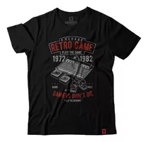 Camiseta Atari 80's Camiseta Retro Games Gamers Dont Die