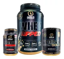 Combo Quemador Whey Ripped + Lipoburn + Amino Gold Nutrition