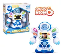 Amigo Robô Musical Brinquedo Divertido Inteligente Educativo
