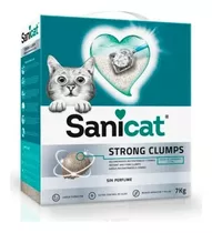 Piedras Gatos Sanicat Strong Clumps 7kg Ultra Aglomerante X 7kg De Peso Neto