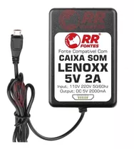 Fonte Carregador Dc 5v 2a Para Caixa Lenoxx Ca-303 E Ca-323