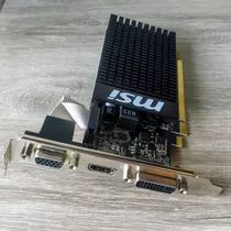 Placa De Video Msi Nvidia Geforce Gt 710 1gd3h Lp 1gb