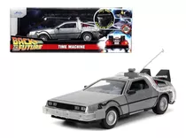 Auto Delorean Volver Al Futuro Con Luz 1:24 Metal Jada