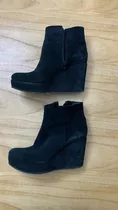 Botas De Gamuza Taco Chino Talle 37 Muy Buenas!