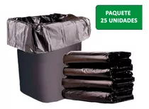 Bolsa Negra De Basura 40kilos Tipo B 90cmx120cm Pack 25 Uni