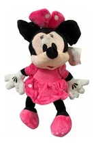 Pelúcia Mini Minnie Vestido Rosa 28cm