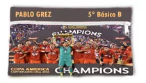 Estuche  Chile Campeón Copa América Centenario Personalizado