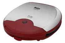 Mini Grill Inox Antiaderente Vermelho 127 V - Philco