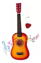 Mini Violão Infantil  Acústico Madeira  C/ 6 Cordas De Aço 