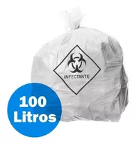 Saco De Lixo Infectante 100 Litros Reforçado - 100 Unidades