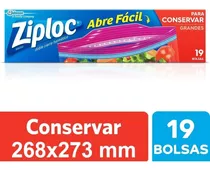 Bolsas Herméticas Ziploc Para Conservar Grande 19un