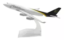 Avião Comercial Boeing 747 Ups Worldwide Services Metal 16cm