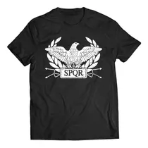 Remera Spqr Imperio Romano Alejandro Magno Historia Aguila