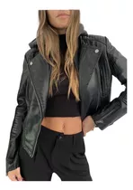 Campera Chaqueta Eco Cuero De Mujer Con Cap Desm Importada