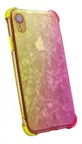 Funda Tipo Mármol 2en1 Brillos Color Para iPhone XR