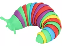 Lagarta 3d Lesma Articulada Brinquedo Criança Colorido