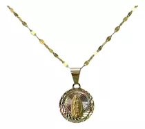 Medalla Religiosa Y Cadena De Oro 10 Kilates