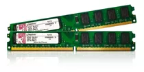 Kit 2 Uni Memória Kingston Ddr2 2gb 800 Mhz 4gb (2x2gb)