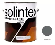 Pintura Oleo Brillante Gris Solintex 1 Galon