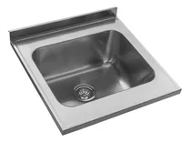 Lavadero Mesada Acero Inox. Johnson 60x61 Bacha Ln50 Color 1 Perforacion