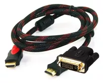 Adaptador Dvi-d Macho A Hdmi 24+1 + Cable Hdmi 1,5 Reforzado