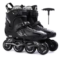 Patines Lineales Freestyle Slm Profesionales - Negro