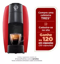Cafeteira Espresso 3 Corações Lov Automática  127v Cor Vermelho