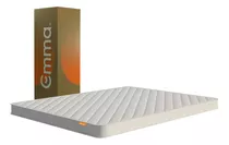 Colchón Emma Confort Sencillo | Foam & Spring | 100x190 Cm Color Blanco Y Gris