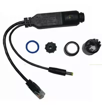 Kit 15 Pecas Adaptador Poe 120m Externo Camera Ip 48v 12v 2a