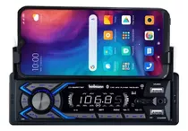 Radio De Auto Bowmann Con Soporte Teléfono 1din Usb Mp3 Bt