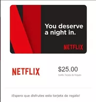 Tarjeta Regalo Netflix Inmediata Gift Card De $100 Película