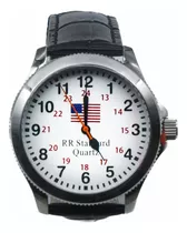 Premios Pinnacle Canada U S A Bandera Railroad Reloj De Puls