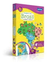 Mapa Do Brasil - Qc 100 Pc - Quebra-cabeça Educativo Toyster