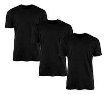 Kit 3 Camisetas  Masculina Lisa Básica 100% Algodão