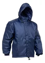 Campera Básica Trucker De Trabajo Impermeable Abrigo Azul